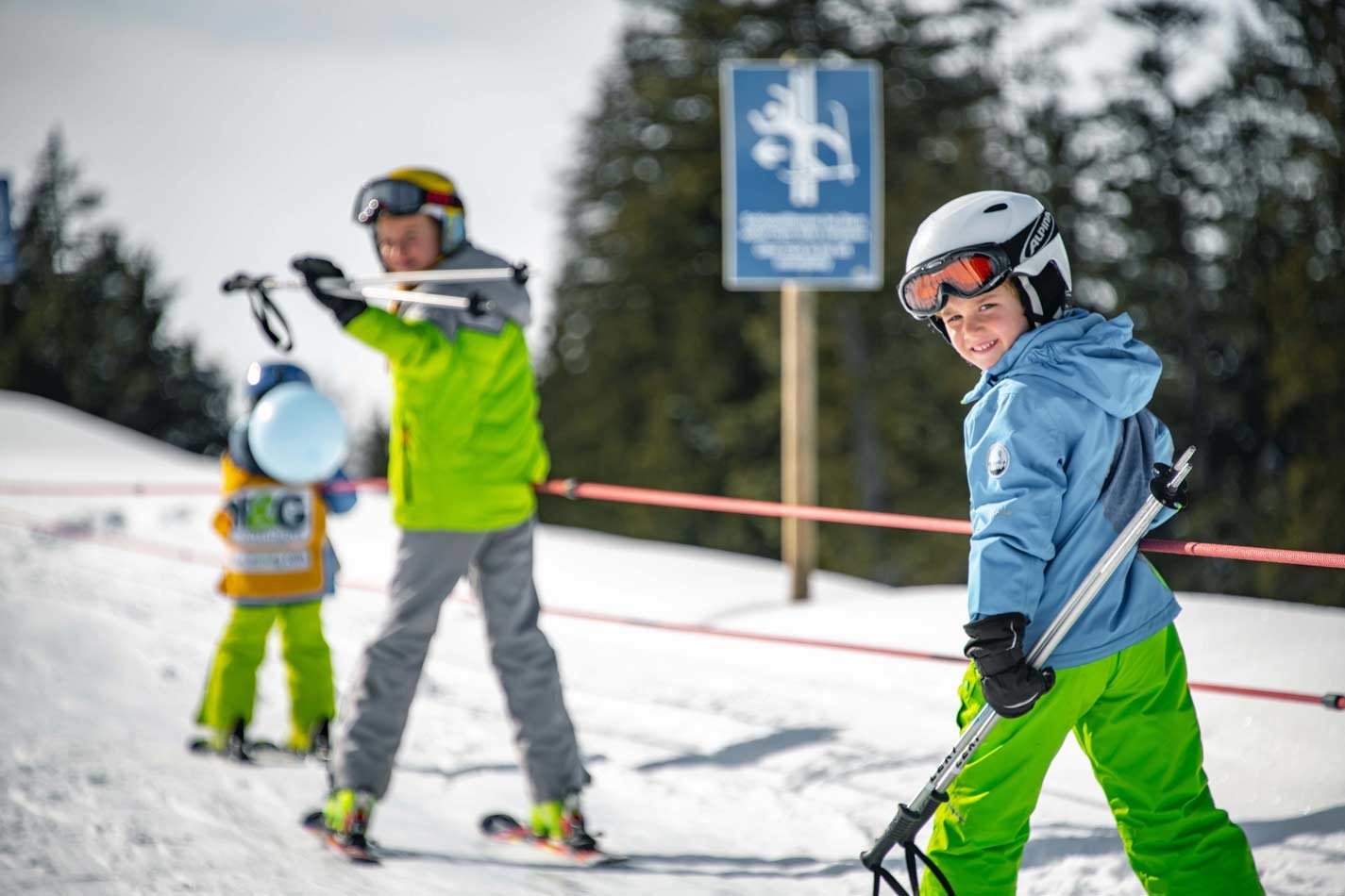 Die ersten Schritte auf der Piste