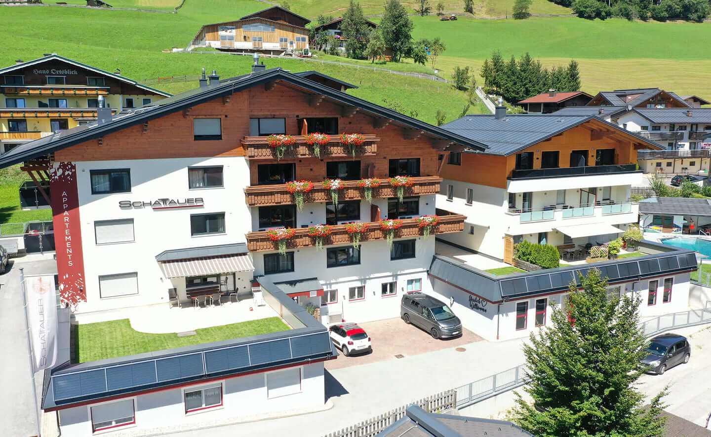 Appartements Schattauer Wagrain im Sommer