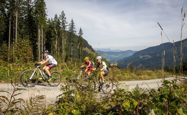 Mit dem Mountainbike die Salzburger Bergwelt erkunden beim Urlaub in einem Appartement in Wagrain